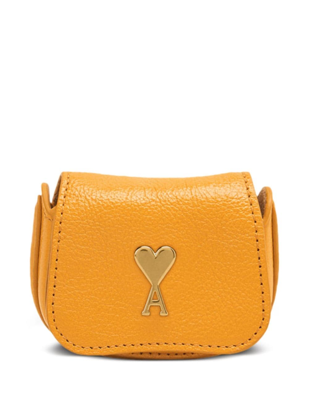 Shop Ami Alexandre Mattiussi Nano Pouch Tote Bag In Yellow