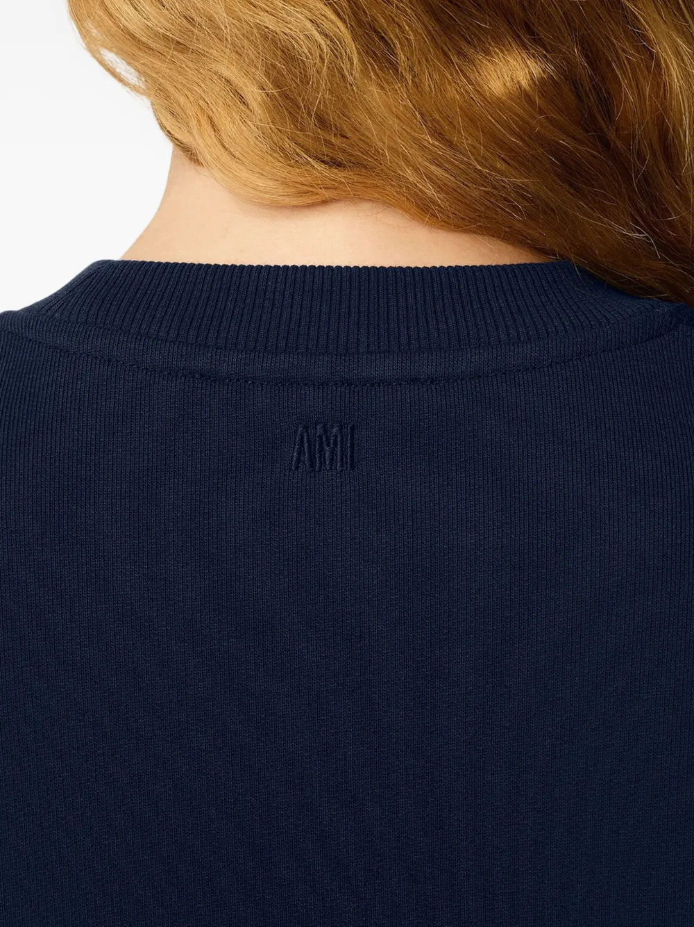 AMI Paris Sweater met logo Blauw