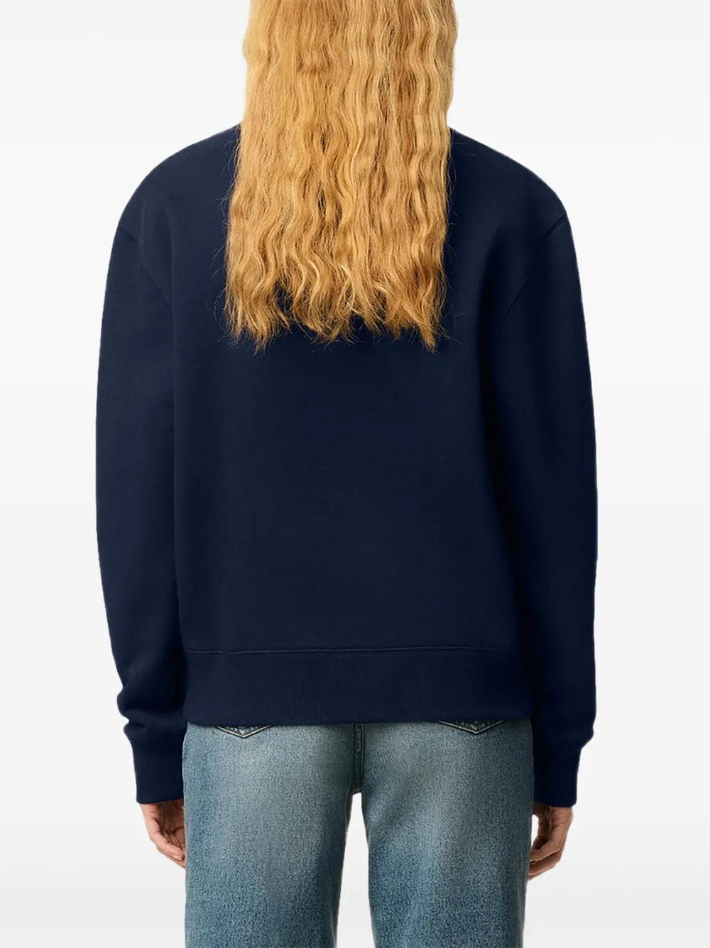 AMI Paris Sweater met logo Blauw