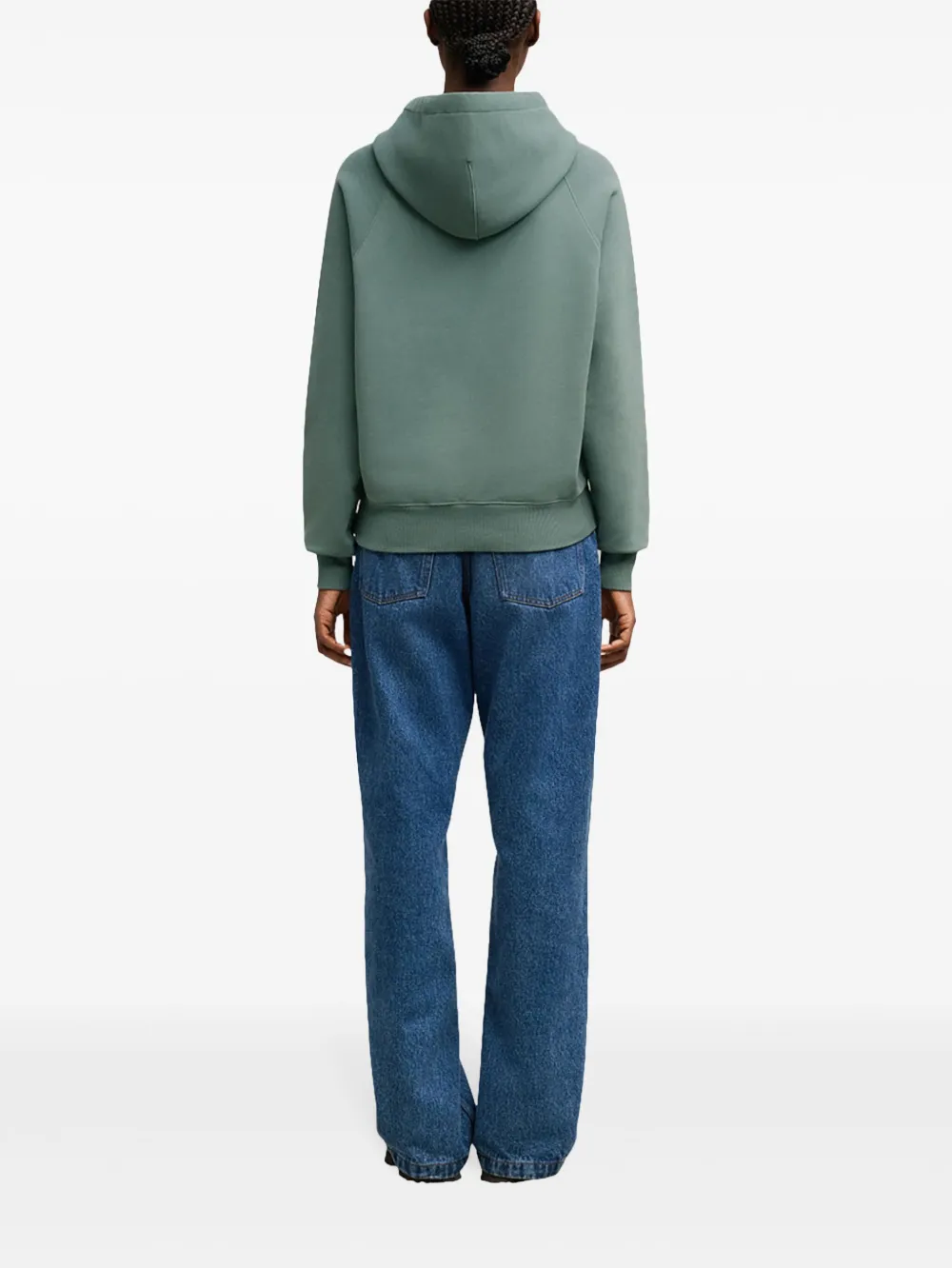 AMI Paris Hoodie met logo Blauw