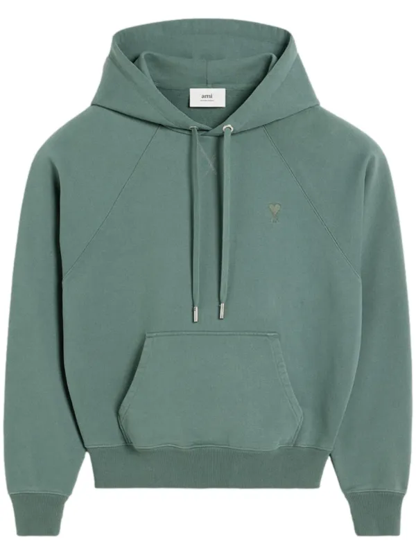 AMI Paris Ami De Coeur Cotton Hoodie Farfetch