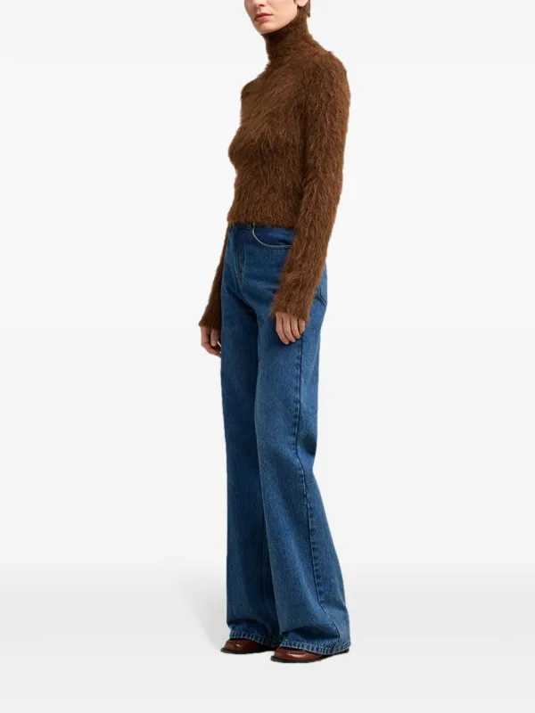 AMI Paris ブラッシュド タートルネックセーター | ブラウン | FARFETCH JP