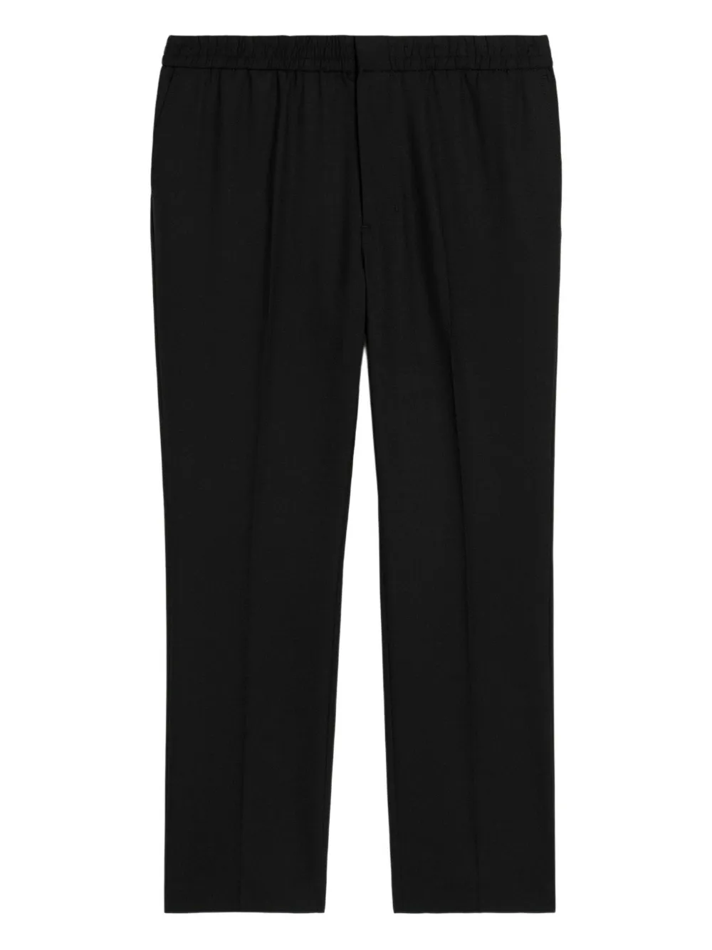 AMI Paris Straight wollen broek Zwart