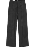 AMI Paris pinstripe tailored trousers - Grey