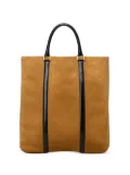 AMI Paris Paris Paris North South suede tote bag - Brown