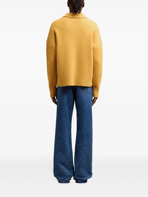 AMI Paris Ami De Coeur ポロセーター | イエロー | FARFETCH JP