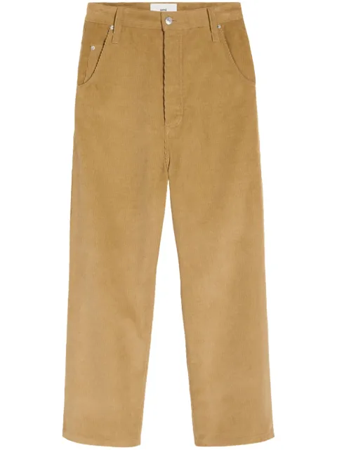 AMI Paris pantalones de pana anchos