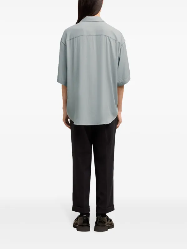 AMI Paris Boxy short-sleeve Shirt | Grey | FARFETCH
