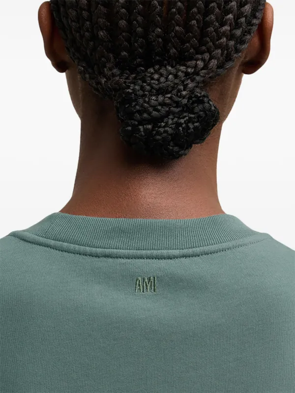 【関税込み】AMI Paris グリーン Ami de Coeur Tシャツ AMI Paris Ami De Coeur Tシャツ | グリーン | FARFETCH JP