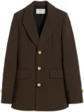 AMI Paris fitted buttoned jacket - Brown