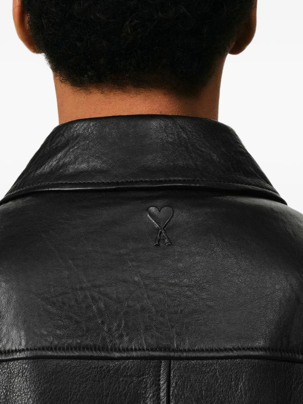 Ami Paris レザージャケット　Sサイズ AMI Paris レザージャケット | ブラック | FARFETCH JP