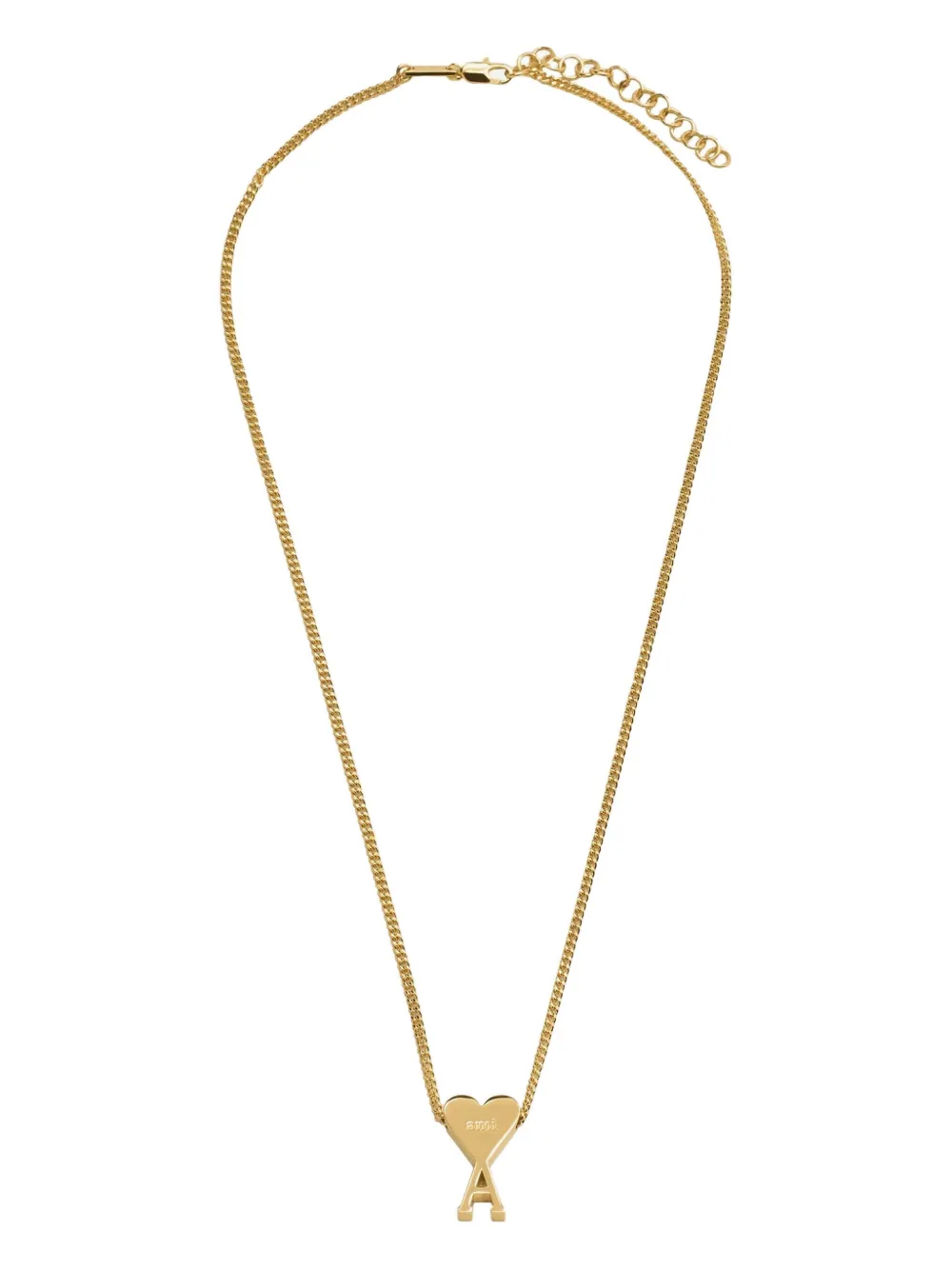 AMI Paris Ami De Coeur logo-pendant necklace | Gold | Image 1