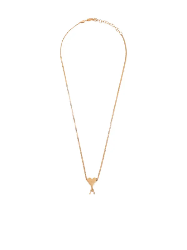 ami paris アミパリス ネックレス ゴールド 国内発 AMI Paris アミパリス ハートロゴ ネックレス ゴールド