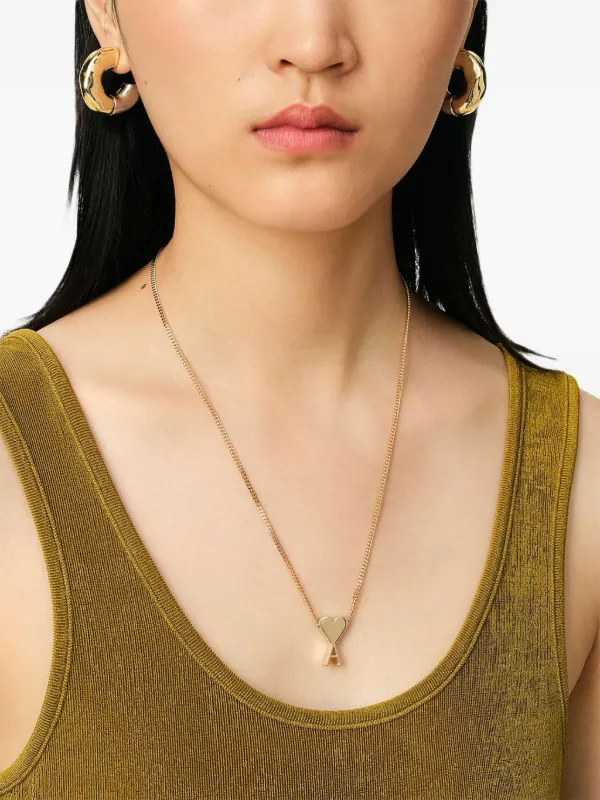 AMI Paris Ami De Coeur ネックレス | ゴールドトーン | FARFETCH JP