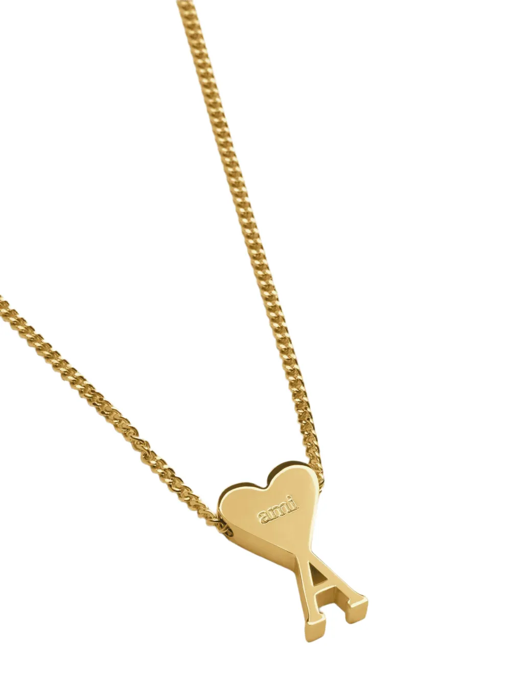 AMI Paris Ami De Coeur Pendant Necklace | Gold | FARFETCH PT