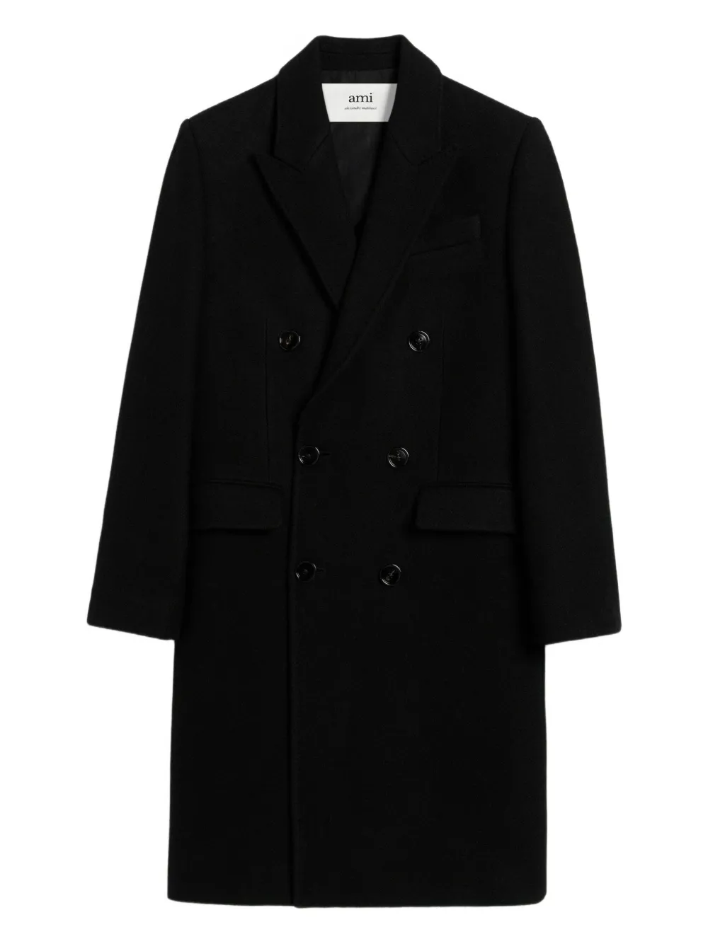 AMI Paris abrigo con doble botonadura | negro | Image 1