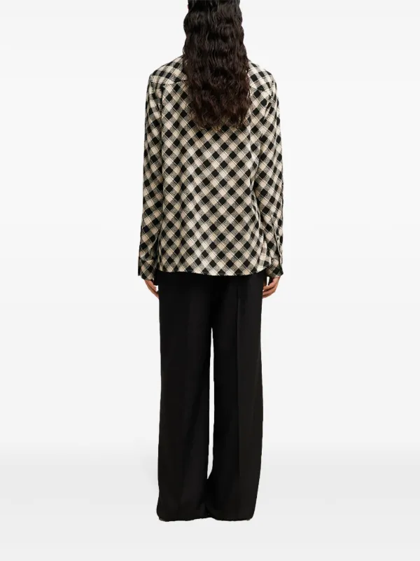 AMI Paris チェック シャツ | ブラック | FARFETCH JP