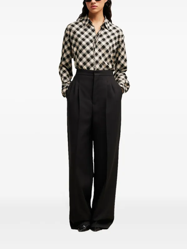 AMI Paris チェック シャツ | ブラック | FARFETCH JP