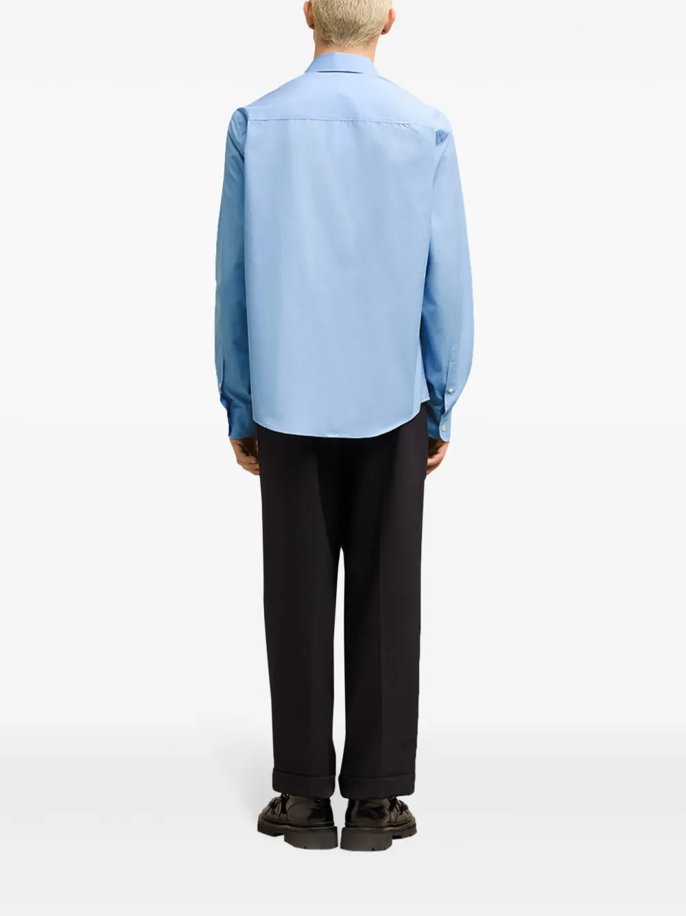 AMI Paris Overhemd met logo Blauw