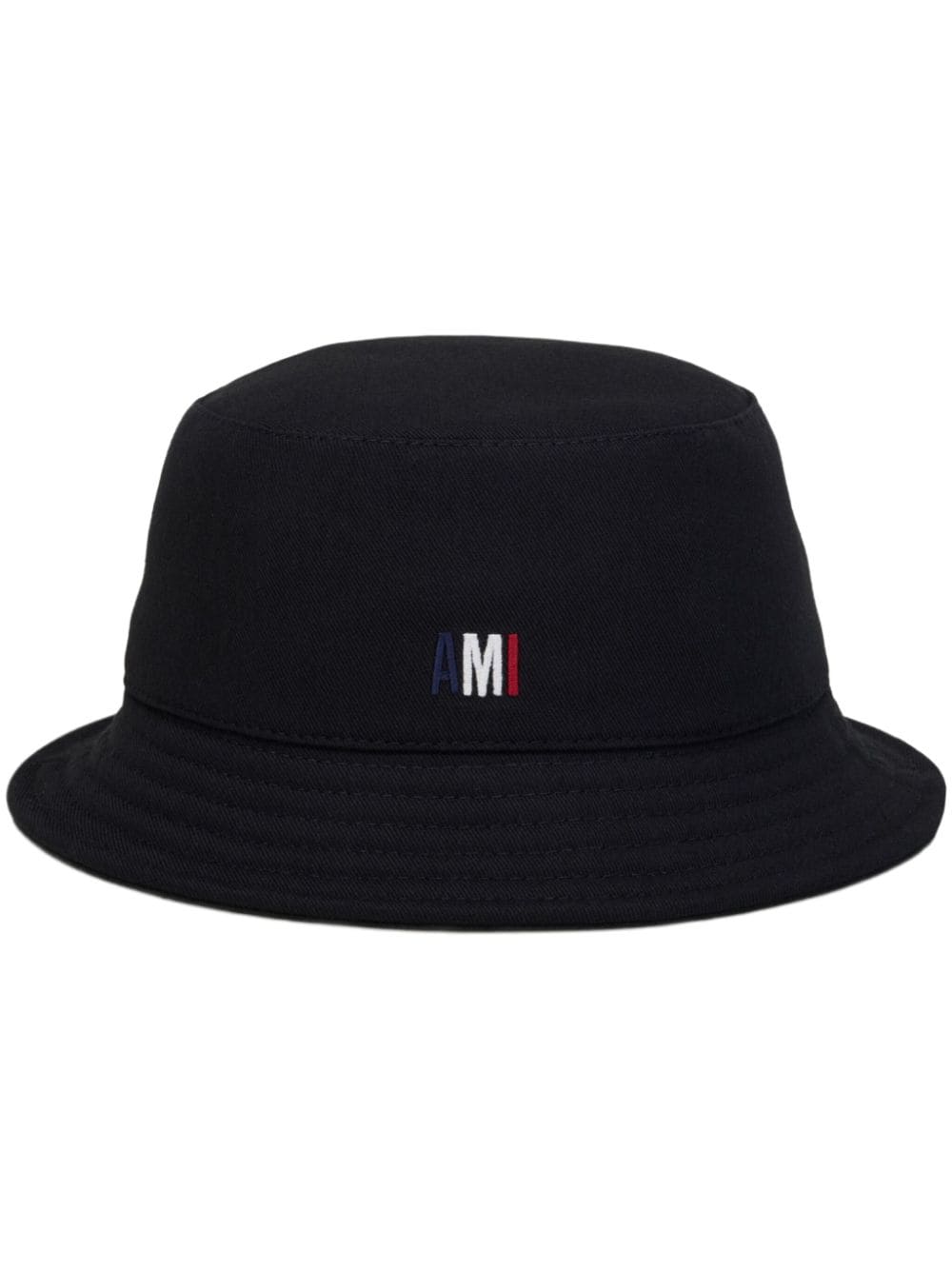 AMI Paris embroidered-logo bucket hat - Schwarz