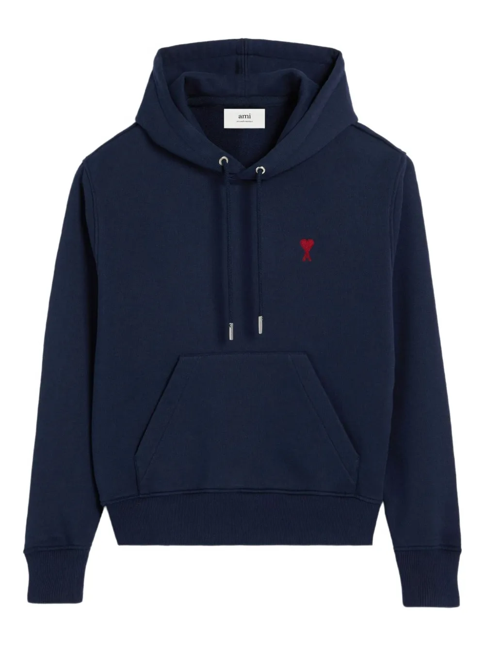 AMI Paris Hoodie met logo Blauw