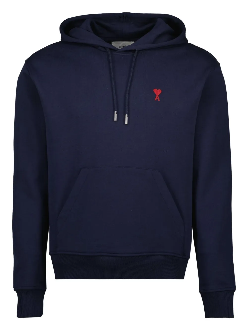 AMI Paris Hoodie met logo Blauw
