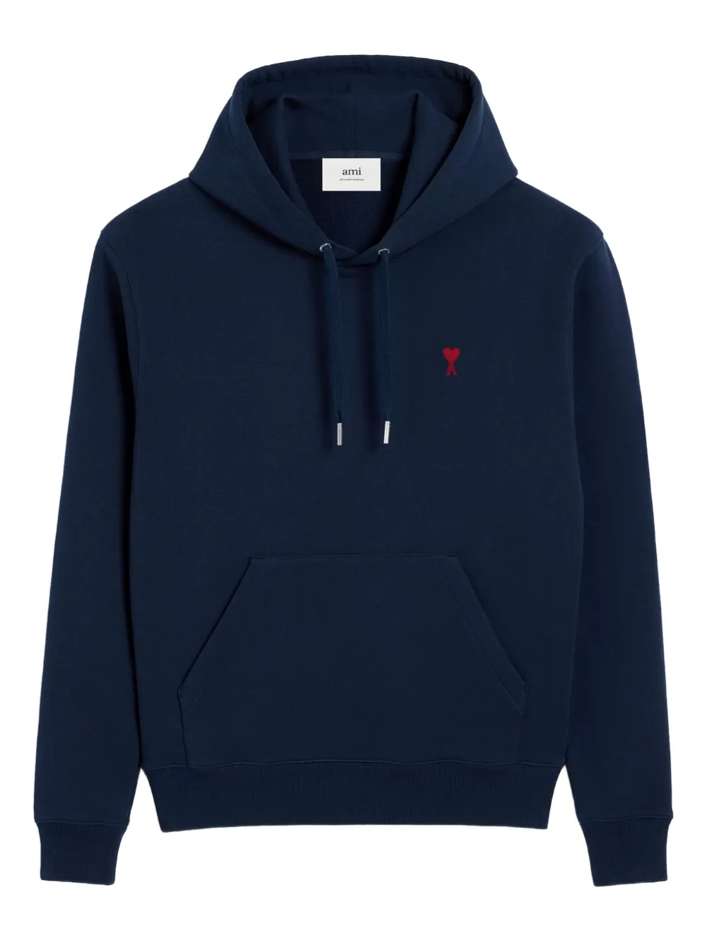 AMI Paris Hoodie met logo Blauw