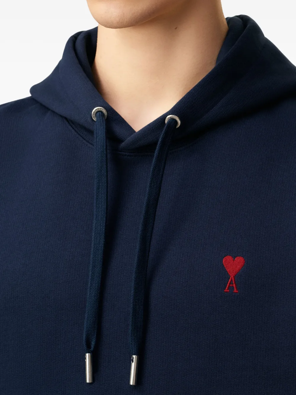AMI Paris Hoodie met logo Blauw
