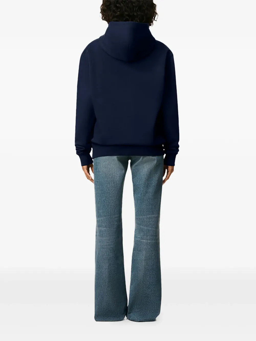 AMI Paris Ami de Coeur katoenen hoodie met borduurwerk Blauw