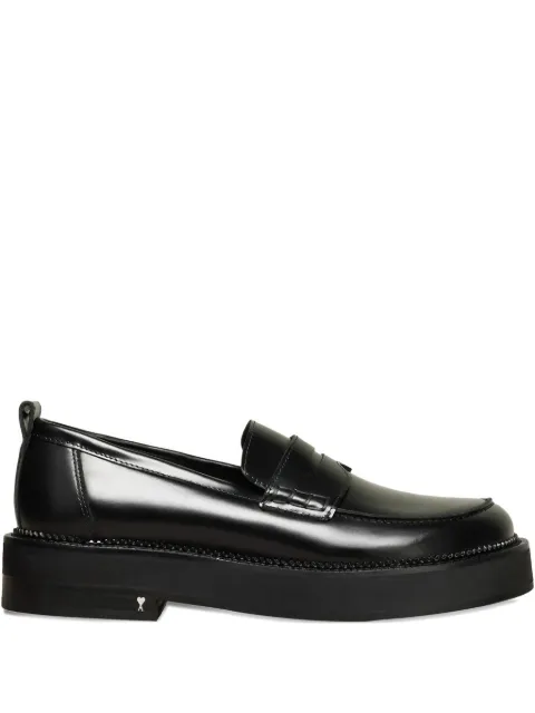 AMI Paris anatomical toe leather loafers