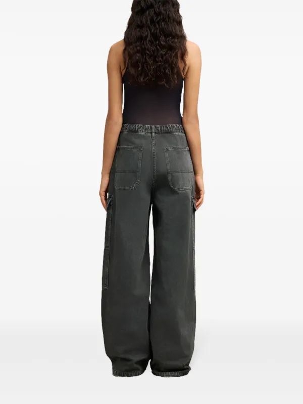 AMI Paris Worker バギージーンズ | ブラック | FARFETCH JP