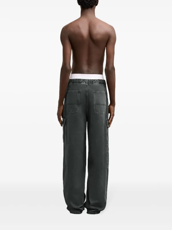 AMI Paris Worker バギージーンズ | ブラック | FARFETCH JP