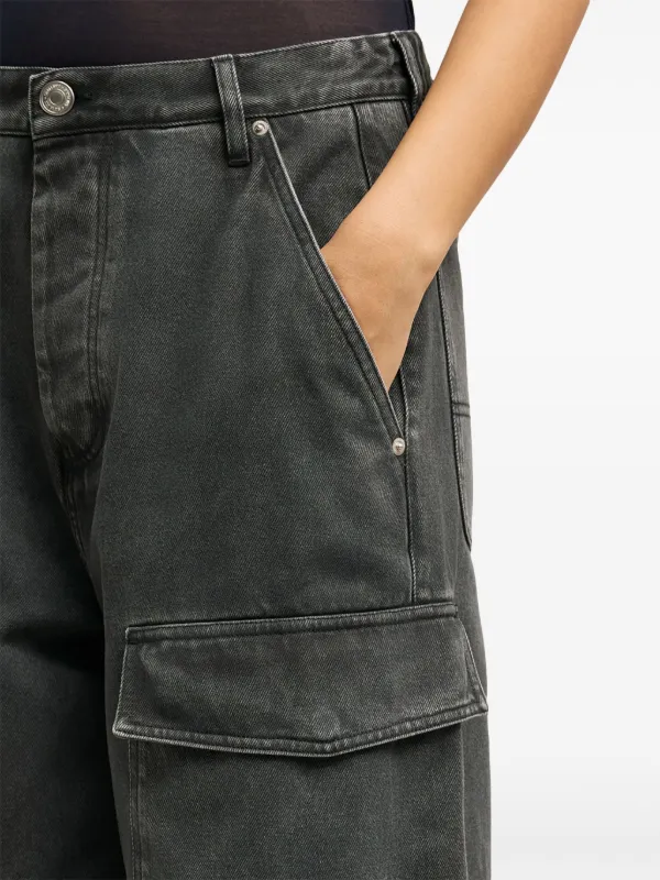 AMI Paris Worker バギージーンズ | ブラック | FARFETCH JP