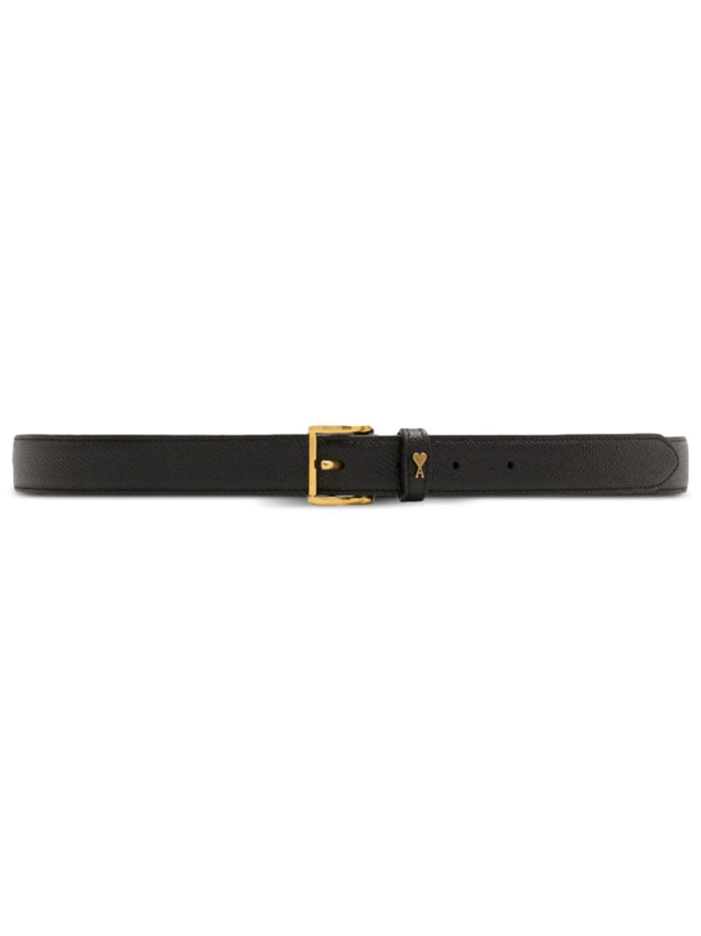 Ami Alexandre Mattiussi Paris Paris Leather Belt In Black