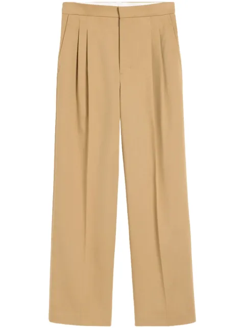 AMI Paris cotton wide-leg trousers