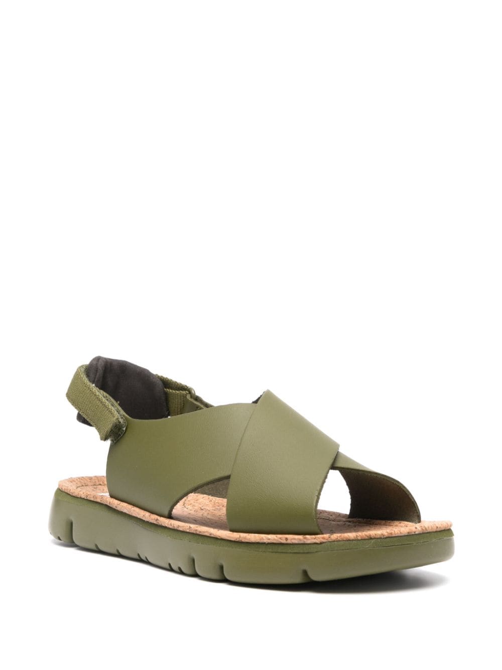 Shop Camper Oruga Sandals In Green