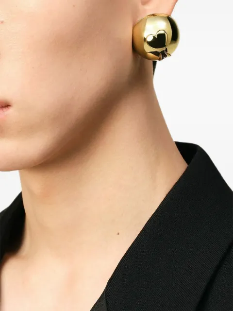 AMI Paris Ami de Coeur domed earrings