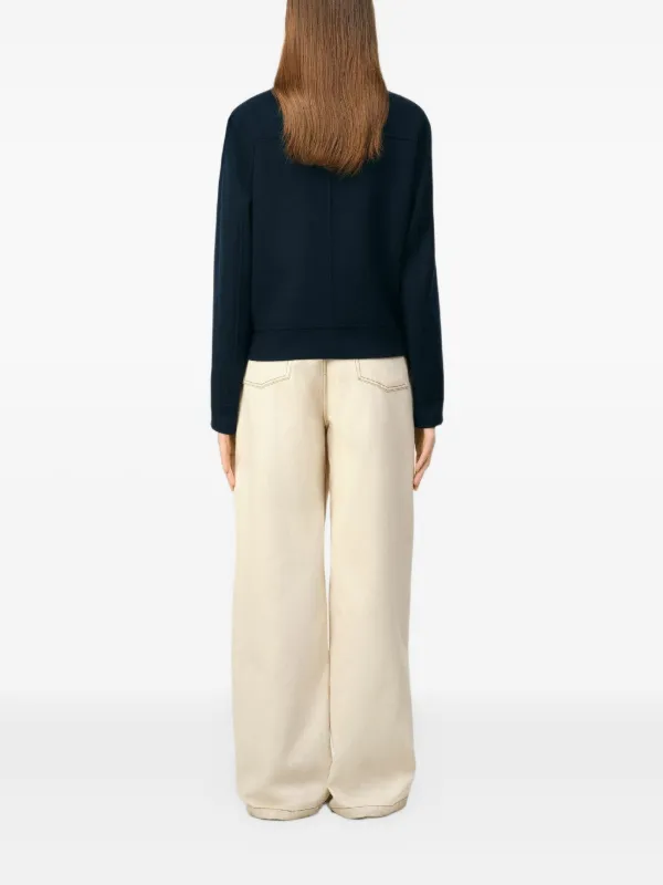 AMI Paris Ami De Coeur シングルジャケット | ブルー | FARFETCH JP