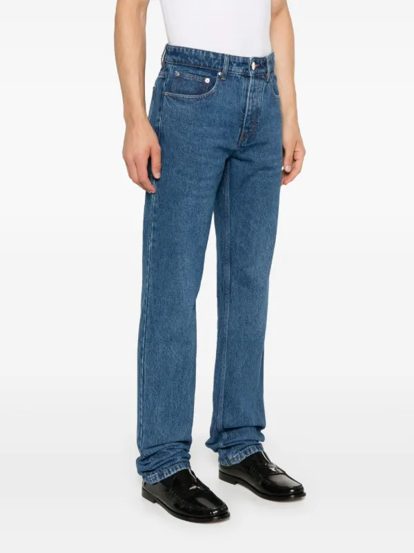 【AMI PARIS】Straight Fit Denim Jeans Blue AMI Paris straight-leg Jeans | Blue | FARFETCH