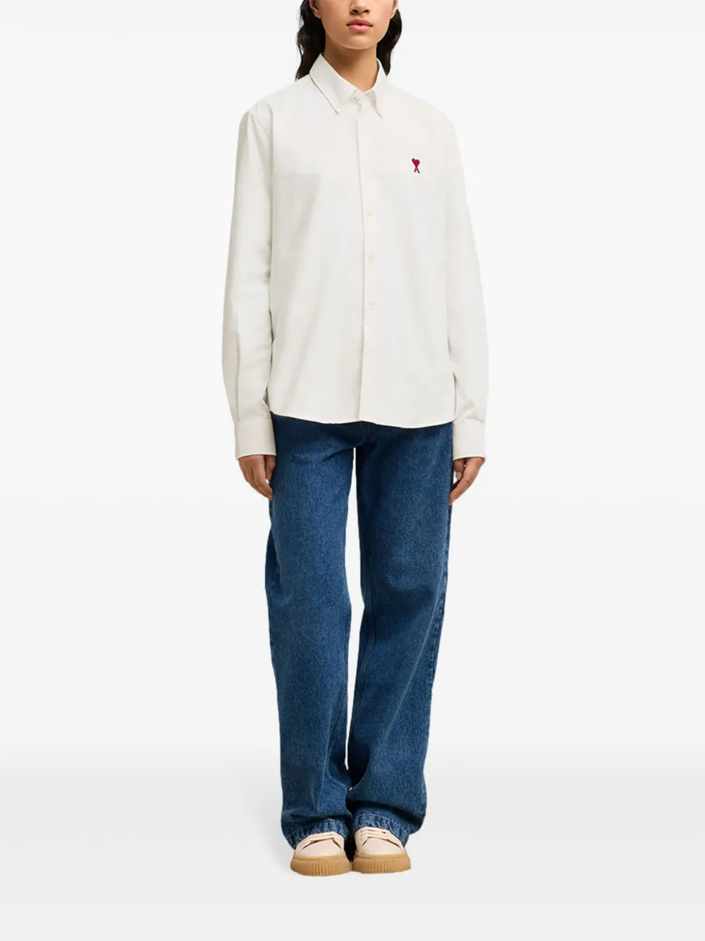 AMI Paris Ami de Coeur shirt Wit