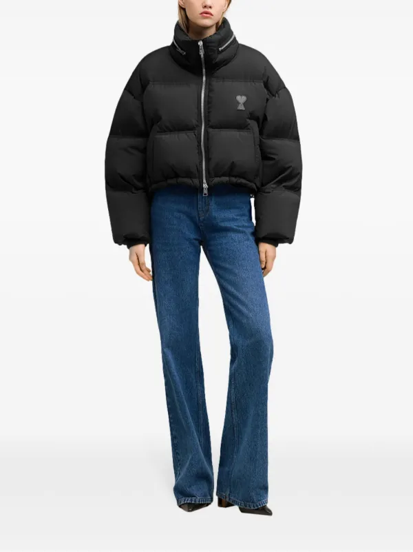 AMI Paris パフジャケット | ブラック | FARFETCH JP