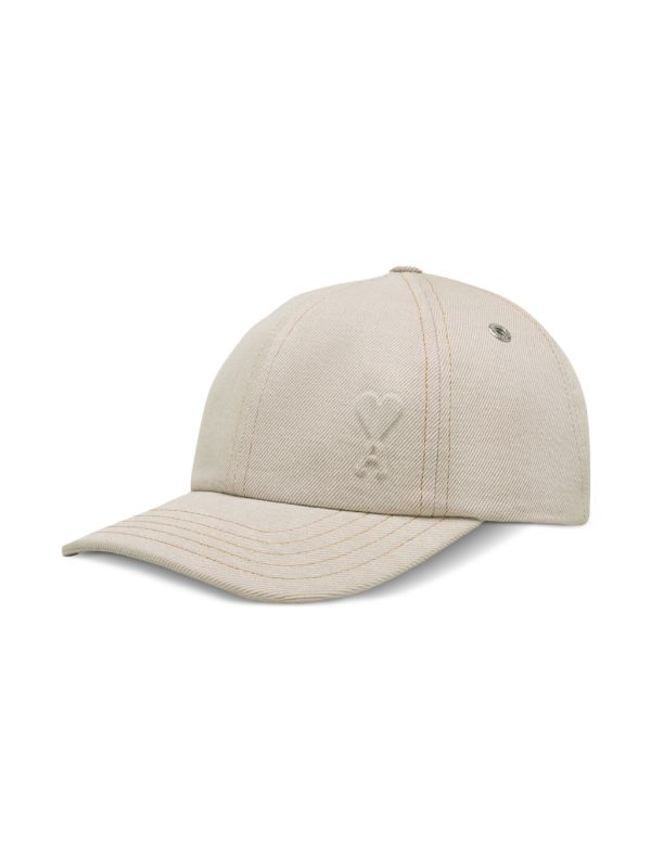 AMI Paris Ami De Coeur Embossed Cap | Neutrals | FARFETCH IE