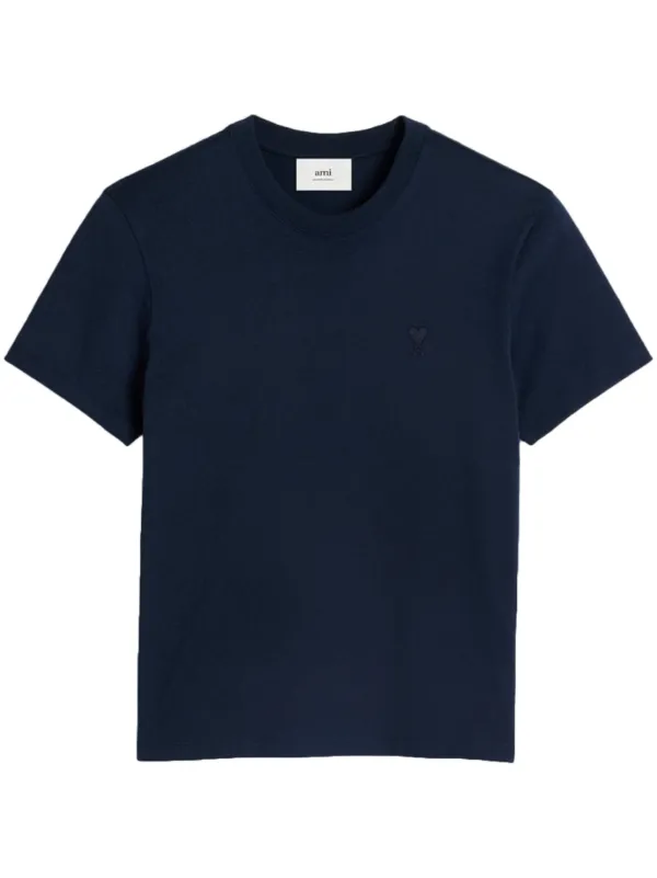 AMI PARIS アミパリス パッチ Tシャツ　ネイビー　M AMI PARIS アミパリス パッチ Tシャツ ネイビー M - メルカリ