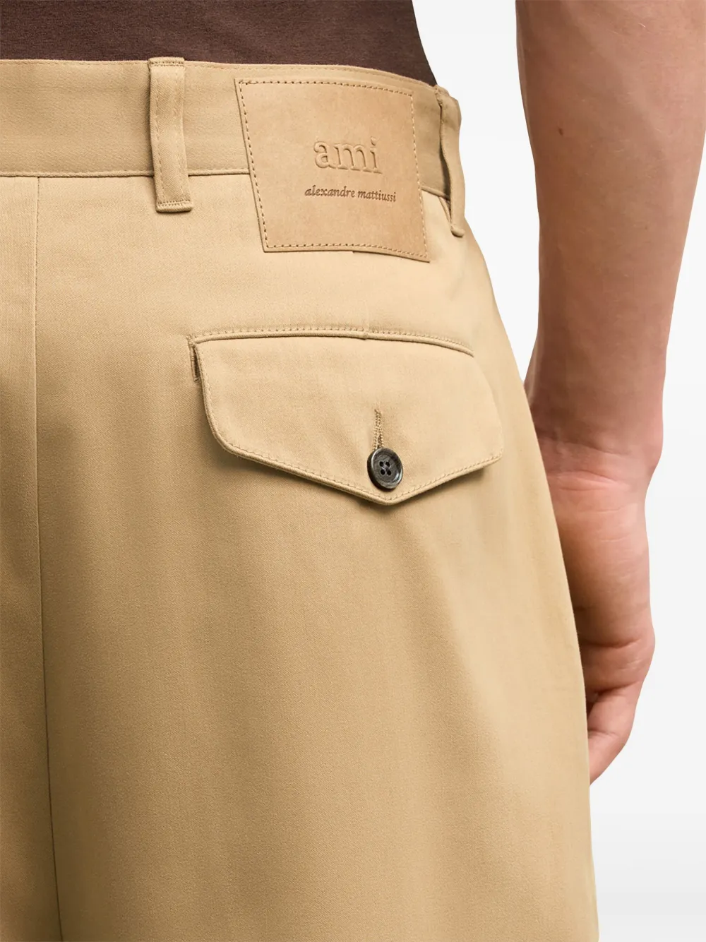 AMI Paris tapered-leg Trousers | Neutrals | FARFETCH