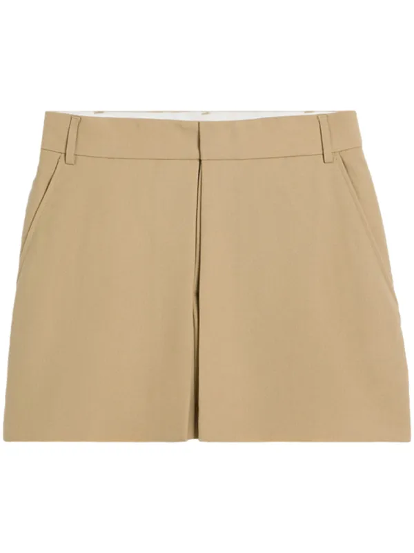 スカート AMI PARIS Woman Skirt Beige FSK266AC00140 952 AMI Paris Panelled Mini Skirt | Neutrals | FARFETCH NZ