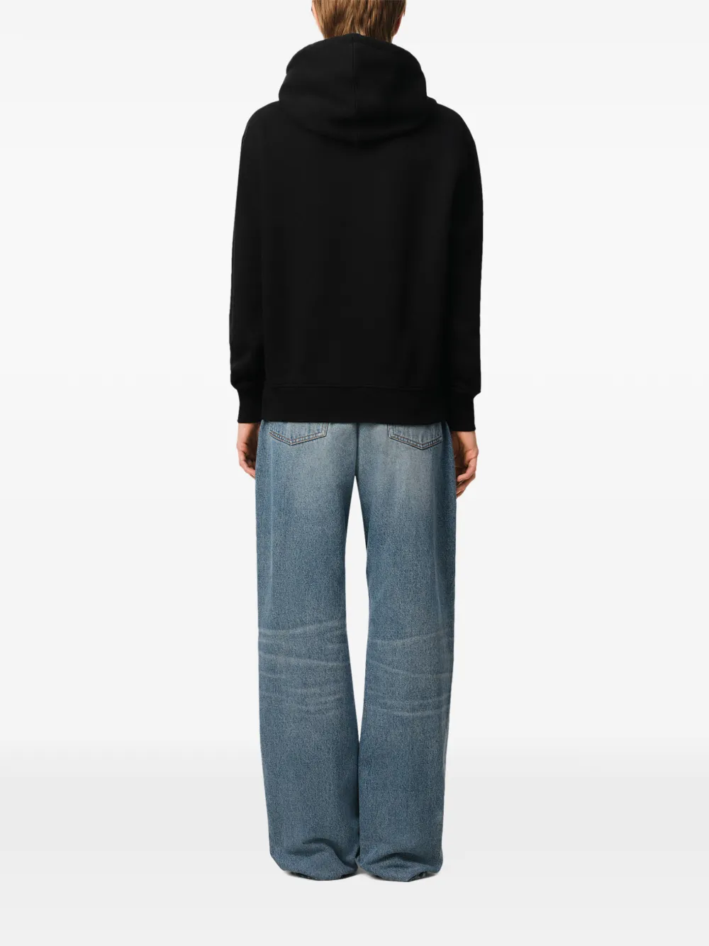 AMI Paris Hoodie met logo Zwart