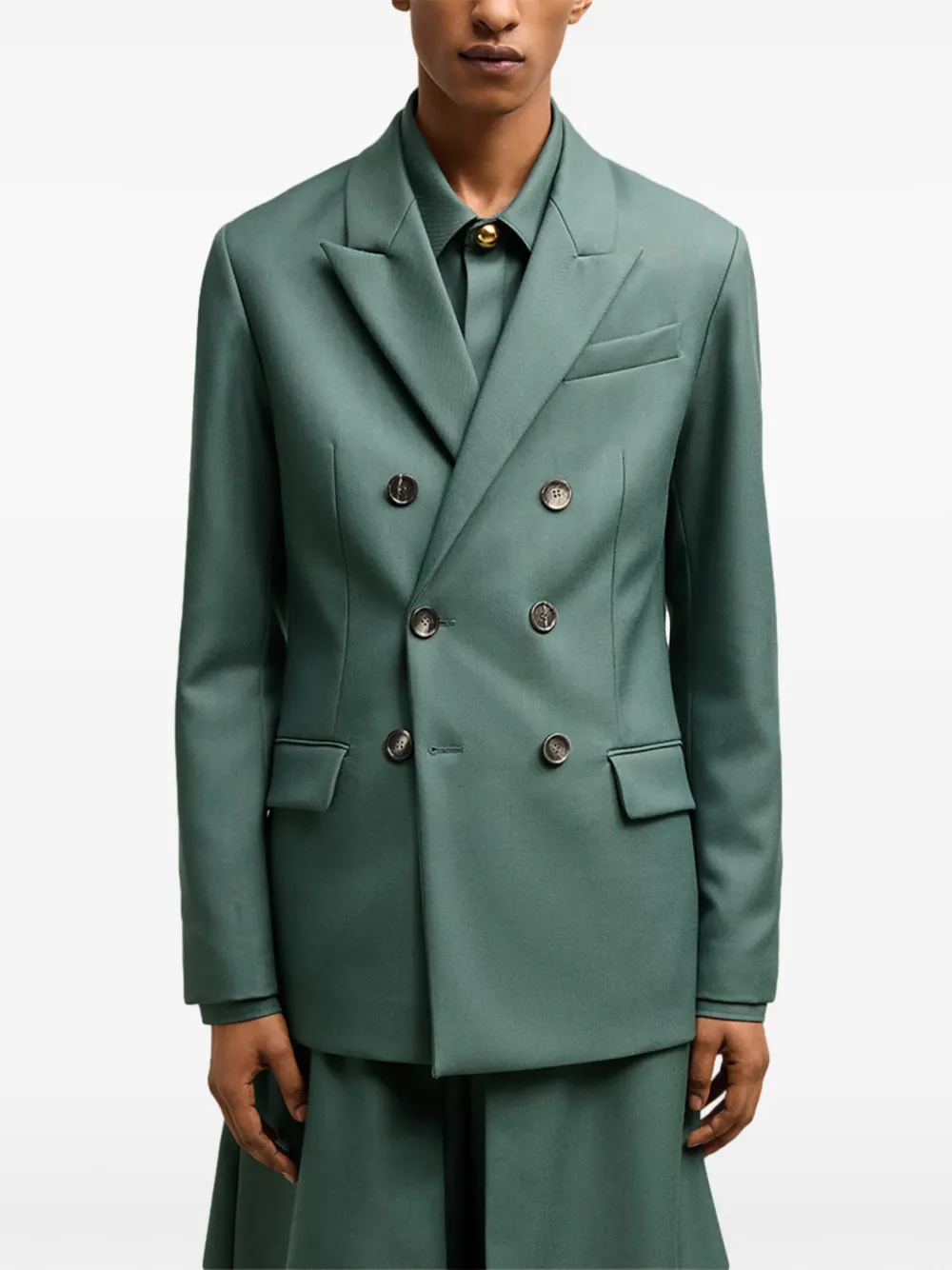 AMI ALEXANDRE MATTIUSSI BOUBLE-BREASTED BLAZER