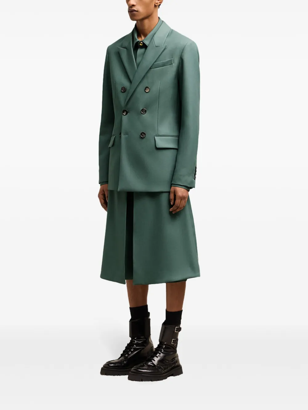 AMI ALEXANDRE MATTIUSSI BOUBLE-BREASTED BLAZER