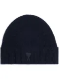 AMI Paris Ami de Coeur cashmere-wool blend beanie - Blue