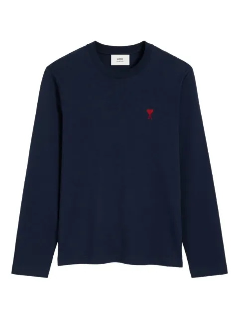 AMI Paris langærmet skjorte med logobroderi